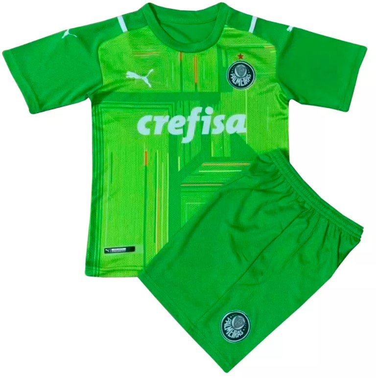Kit infantil Palmeiras 2021 2022 Puma oficial verde